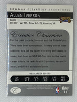2006-07 Bowman Elevation Allen Iverson #71 Philadelphia 76ers