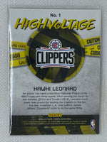 2019-20 Panini Hoops Basketball Kawhi Leonard High Voltage Insert Card #1