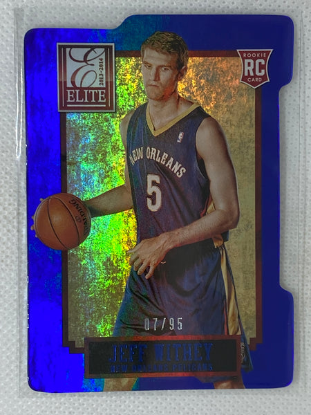 2013-14 Panini Elite Aspirations Blue /95 Jeff Withey #209 Rookie