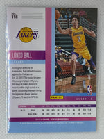 2017-18 Panini Status Rookies Aqua Lonzo Ball #118 Rookie RC