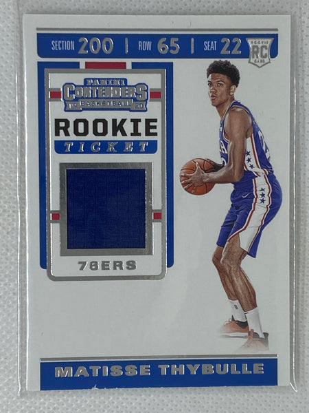 2019-20 Panini Contenders Ticket Swatches Matisse Thybulle #RTS-MTH Rookie RC