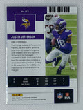 2021 Panini Contenders Season Ticket #63 Justin Jefferson Minnesota Vikings