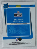 2021-22 Donruss Optic #189 Brandon Boston Jr. RC Rated Rookie Clippers