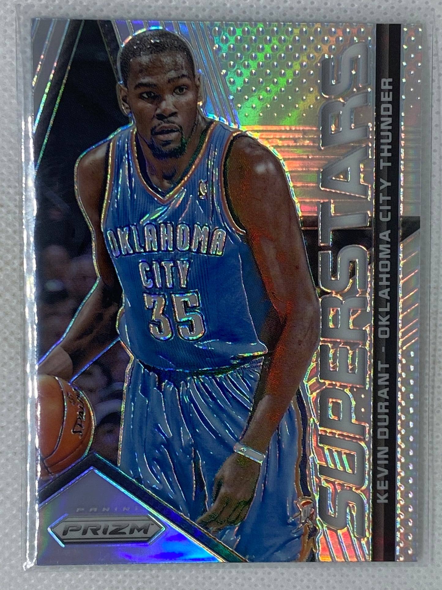 2014-15 Panini Prizm Kevin Durant Superstars Refractor #3