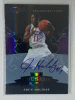 2011 Panini Crusade Purple Jrue Holiday Autograph#60 /99 Philadelphia 76ers