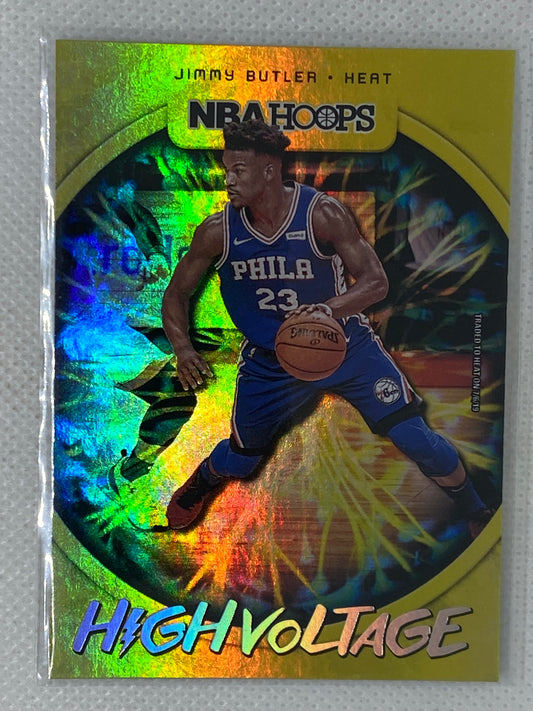 2019-20 NBA Hoops Basketball High Voltage Jimmy Butler #13 76ers Miami Heat