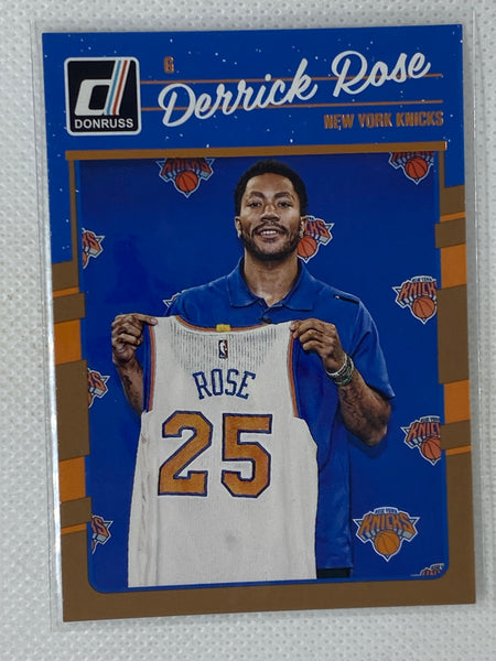 2016-17 Panini Donruss Derrick Rose #62 New York Knicks