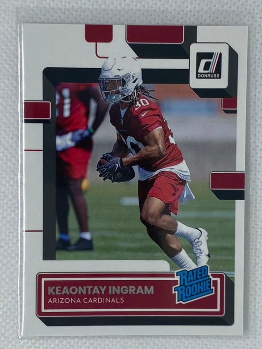 2022 Panini Donruss Rated Rookie #349 Keaontay Ingram Arizona Cardinals