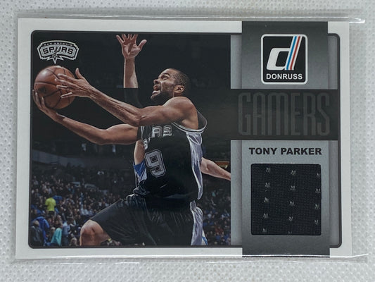 2014-15 Panini Donruss Gamers #38 Tony Parker Jersey Card