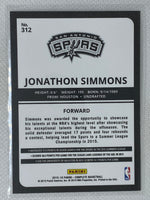 2015 Panini Complete RC #312 Jonathon Simmons Rookie San Antonio Spurs