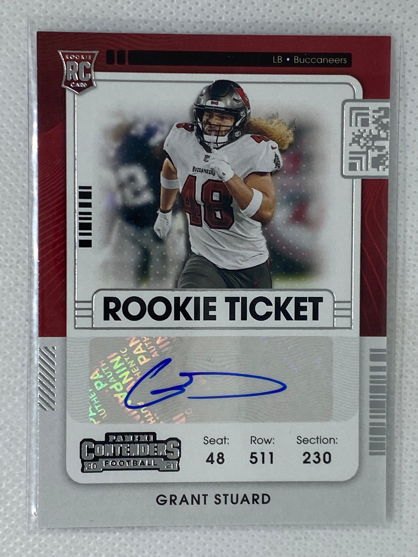 2021 Panini Contenders Rookie Ticket Autograph #297 Grant Stuard Tampa Bay Buccaneers