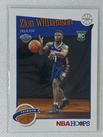 2019-20 Panini NBA Hoops Zion Williamson Rookie RC Tribute #296