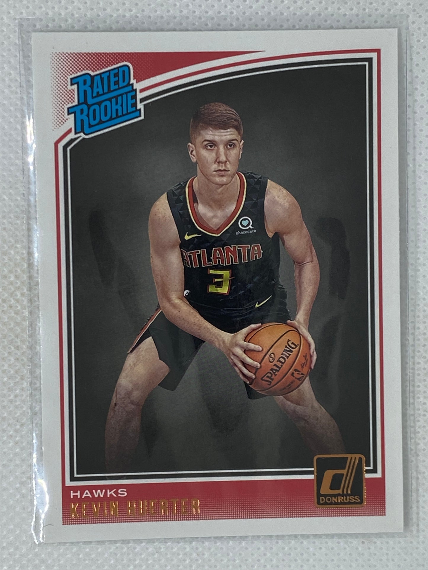 2018-19 Panini Donruss Rated Rookie Base #184 Kevin Huerter Atlanta Hawks