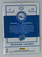 2015-16 Donruss Rated Rookie #222 Richaun Holmes - Philadelphia 76ers