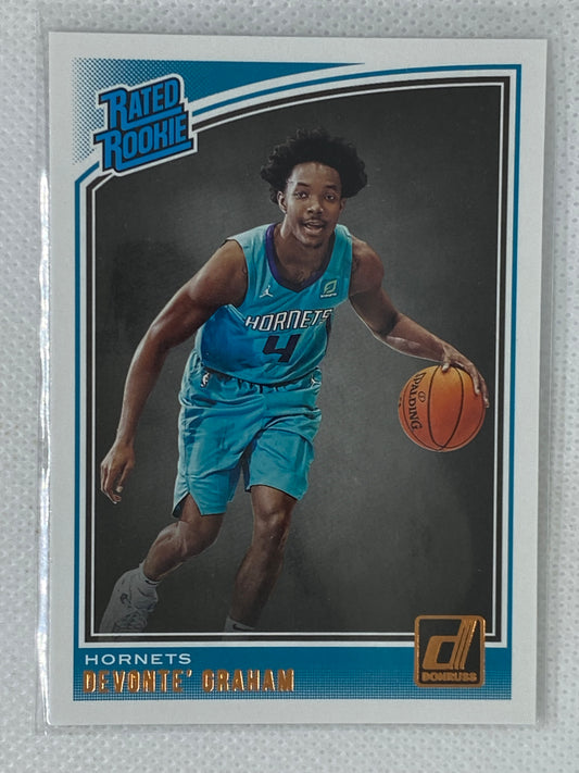 2018-19 Panini Donruss Devonte Graham Rated Rookie #189 Hornets RC