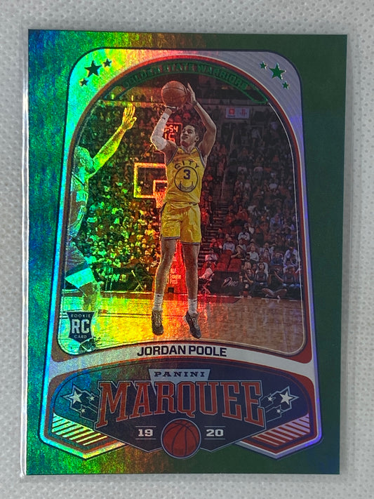 2019-20 Panini Chronicles Marquee Green Jordan Poole Rookie RC #264