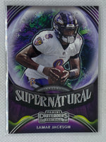 2021 Panini Contenders Lamar Jackson Supernatural #SN-LJA Baltimore Ravens