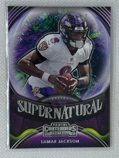 Lamar Jackson – Baltimore Ravens 2021 Panini Contenders Winning