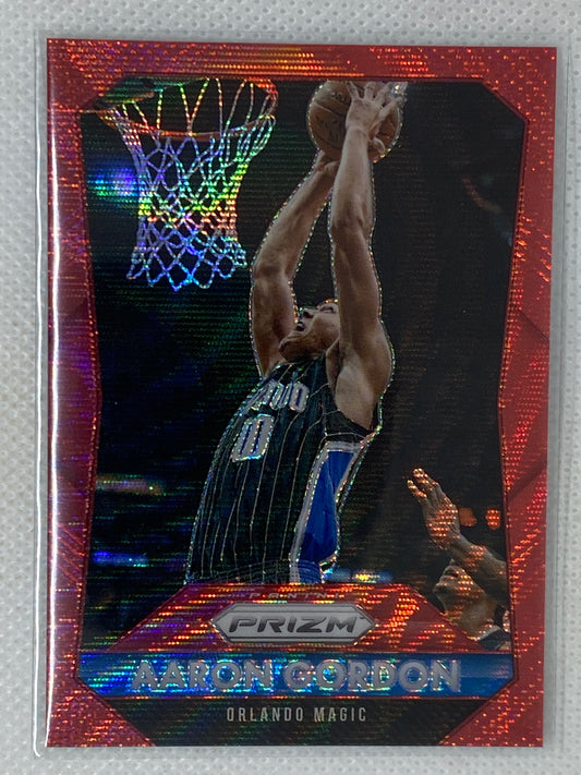 2015-16 Panini Prizm Ruby Wave Prizm /350 Aaron Gordon #166