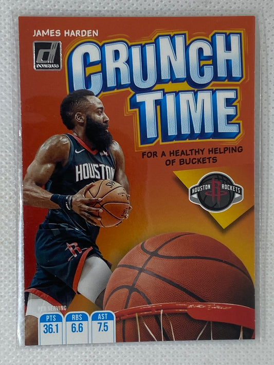 2019-20 Panini Donruss Crunch Time #6 James Harden Houston Rockets