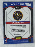 2021-22 Panini 75 Years of the NBA Prizms Silver #8 Jamal Murray