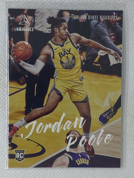 2019-20 Panini Luminance Jordan Poole #139 Rookie Card Golden State Warriors