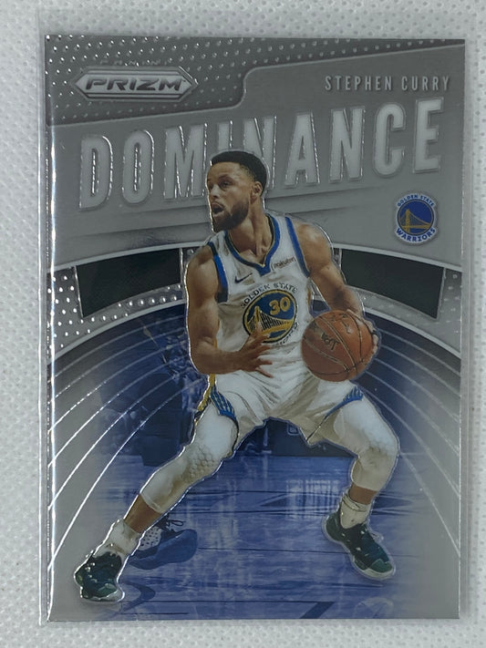 2019-20 Panini Prizm Stephen Curry #24 Dominance Insert Golden State Warriors