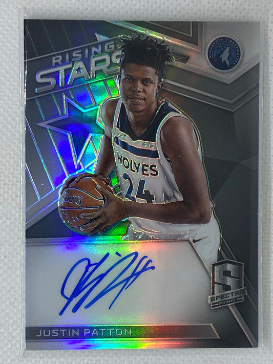 2017-18 Panini Spectra Rising Stars Signatures /199 Justin Patton Rookie Auto RC