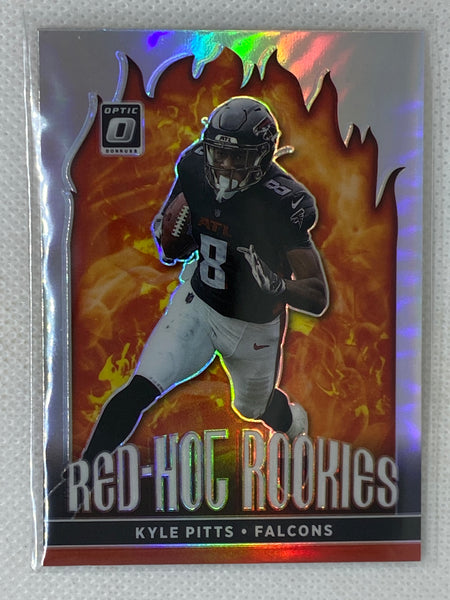 2021 Donruss Optic Red-Hot Rookies Silver Prizm Kyle Pitts Atlanta Falcons #RHR-6