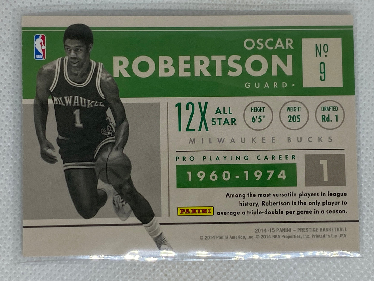 2014-15 Prestige Basketball Oscar Robertson Prestigious Pioneers #9