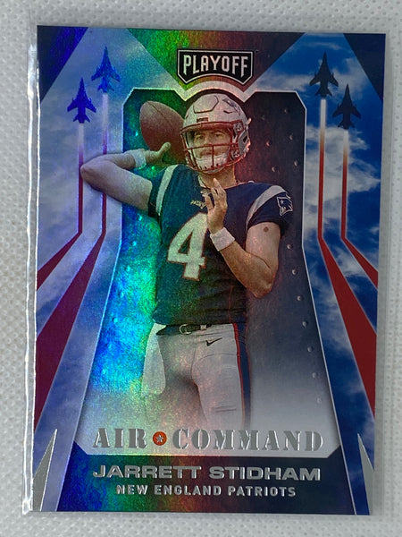 2019 Panini Playoff Air Command Jarrett Stidham #5 New England Patriots