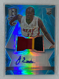 2014-15 Panini Spectra Jersey Blue Prizm 33/99 James Ennis #114 Rookie Auto