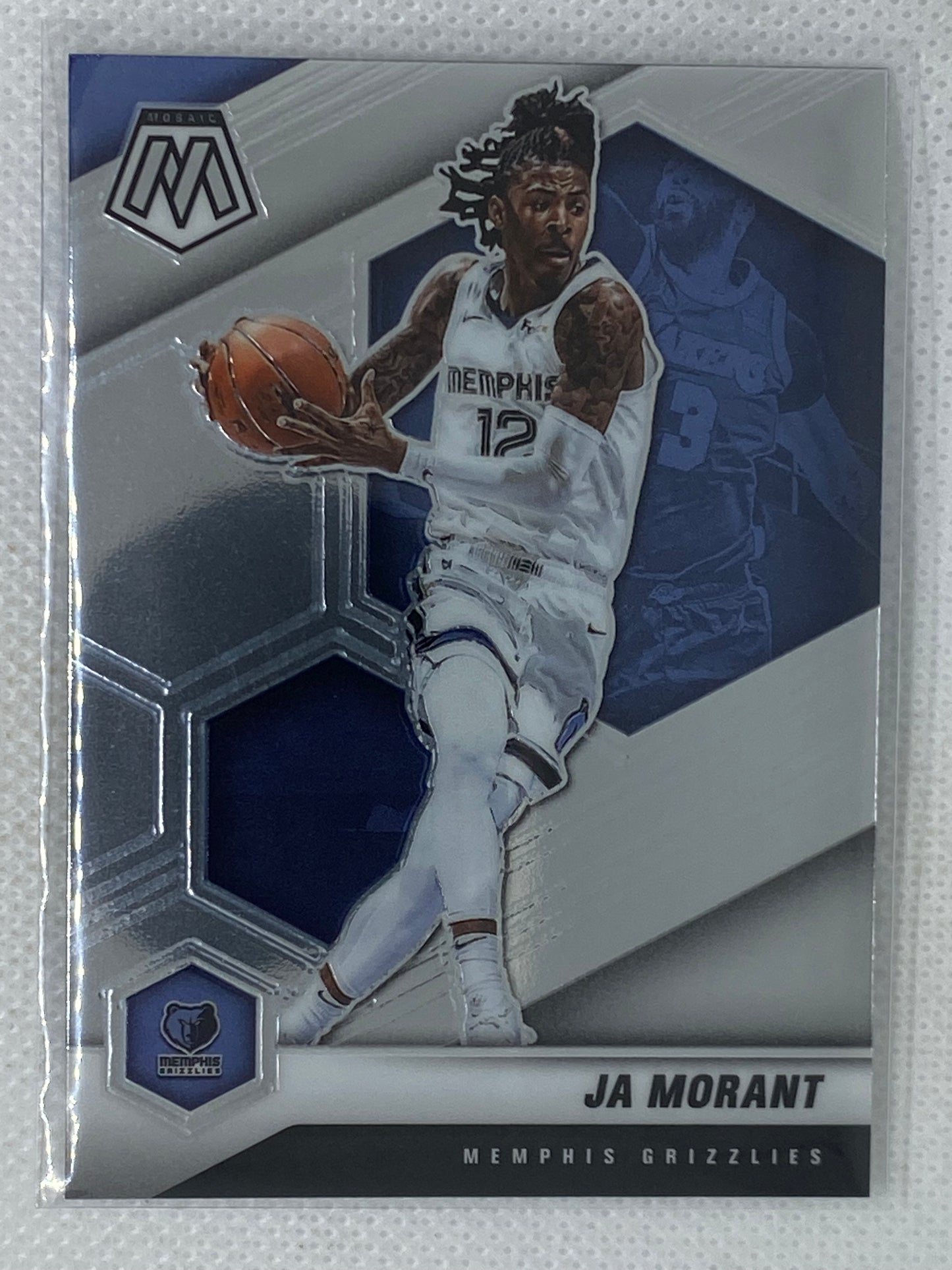 2021-22 Panini Mosaic Ja Morant #40 Memphis Grizzlies