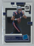 2022 Panini Donruss Bailey Zappe Rookie New England Patriots #329