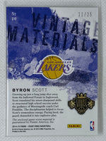 2014-15 Panini Court Kings Byron Scott Jersey Patch Card #20 /25 Los Angeles Lakers
