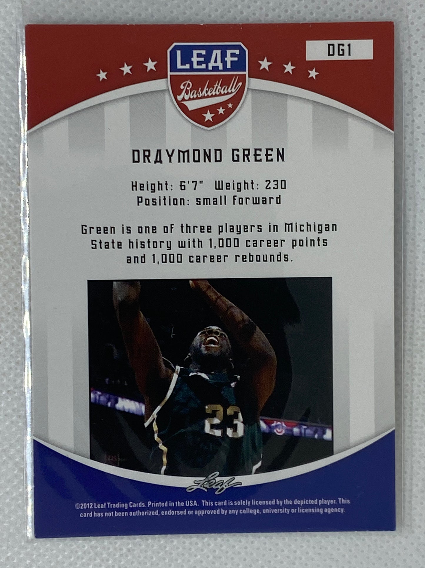 2012 Leaf Draymond Green #DG1 Rookie RC