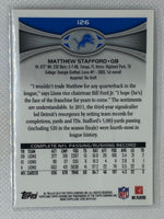 2012 Topps Chrome #126 Matthew Stafford Detroit Lions Rams