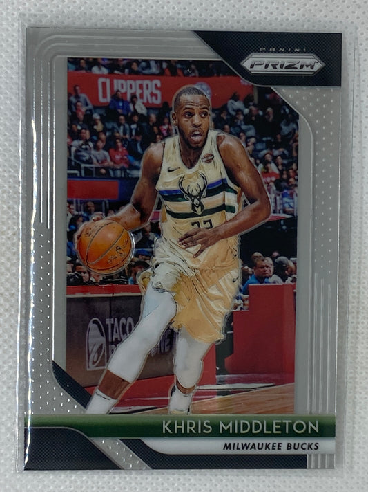 2018-19 Panini Prizm Base #286 Khris Middleton Milwaukee Bucks