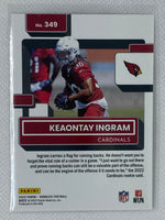 2022 Panini Donruss Rated Rookie #349 Keaontay Ingram Arizona Cardinals