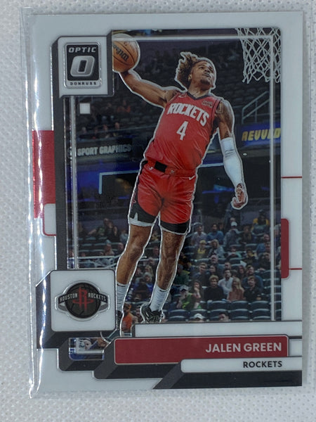 2022-23 Donruss Optic Base #147 Jalen Green - Houston Rockets