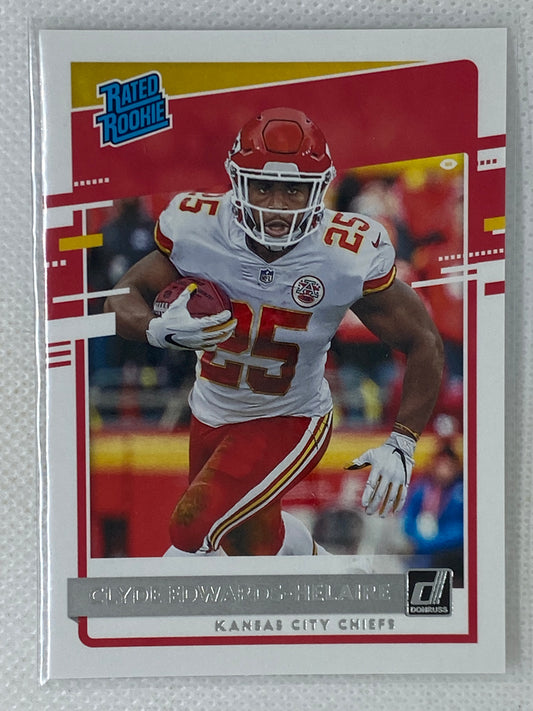 2020 Panini Donruss Rated Rookie #321 Clyde Edwards-Helaire Kansas City Chiefs