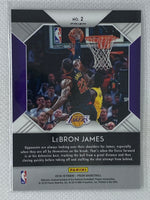 2018-19 Panini Prizm That's Savage! Silver Prizm #2 LeBron James Los Angeles Lakers