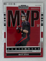 2021 Panini Contenders - MVP Contenders #MVP-MRY Matt Ryan Atlanta Falcons