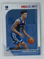 2019-20 Panini Hoops #217 Brandon Clarke RC Memphis Grizzlies