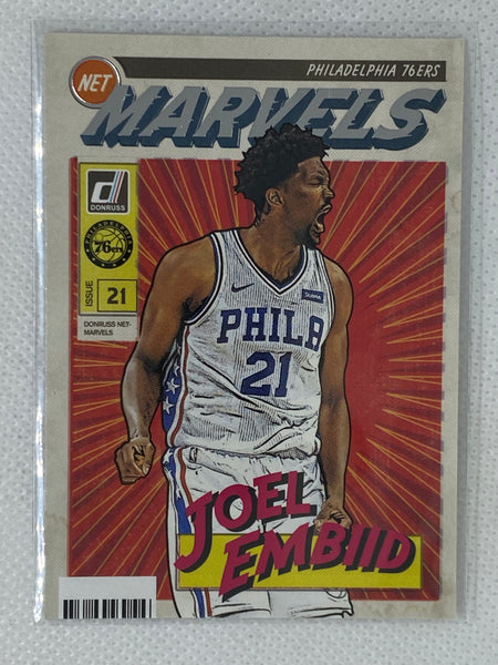 2019-20 Panini Donruss Net Marvels Joel Embiid #20 Philadelphia 76ers