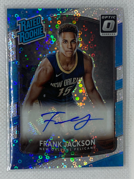 2017-18 Panini Donruss Optic Fast Break Prizm Signatures #170 Frank Jackson Rookie Auto