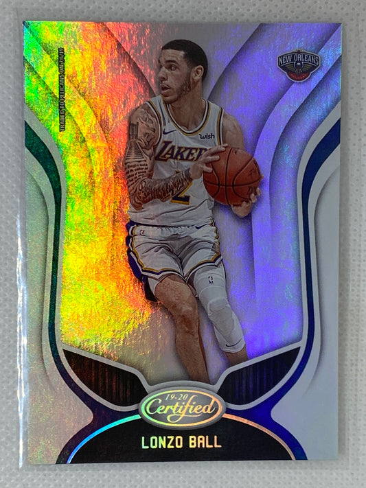 2019-20 Panini Certified Lonzo Ball #128 New Orleans Pelicans