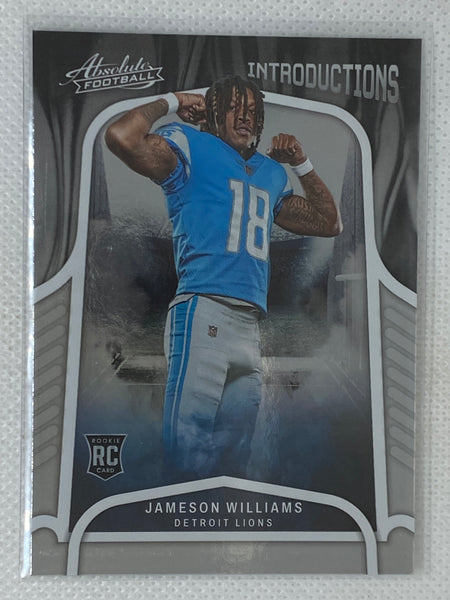 2022 Panini Absolute - Introductions #INT-7 Jameson Williams Detroit Lions