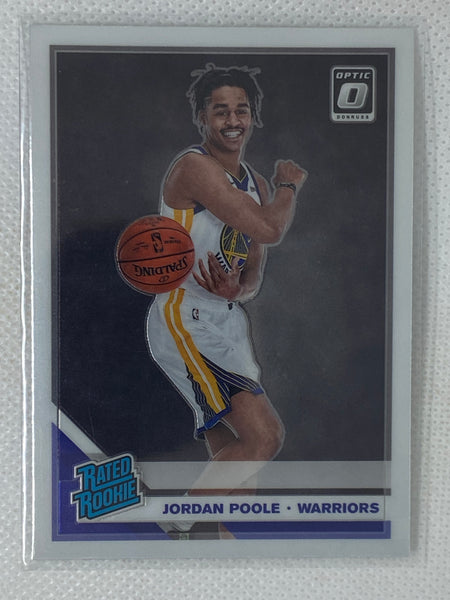 2019-20 Donruss Optic Rated Rookie Jordan Poole RC #169 Golden State Warriors