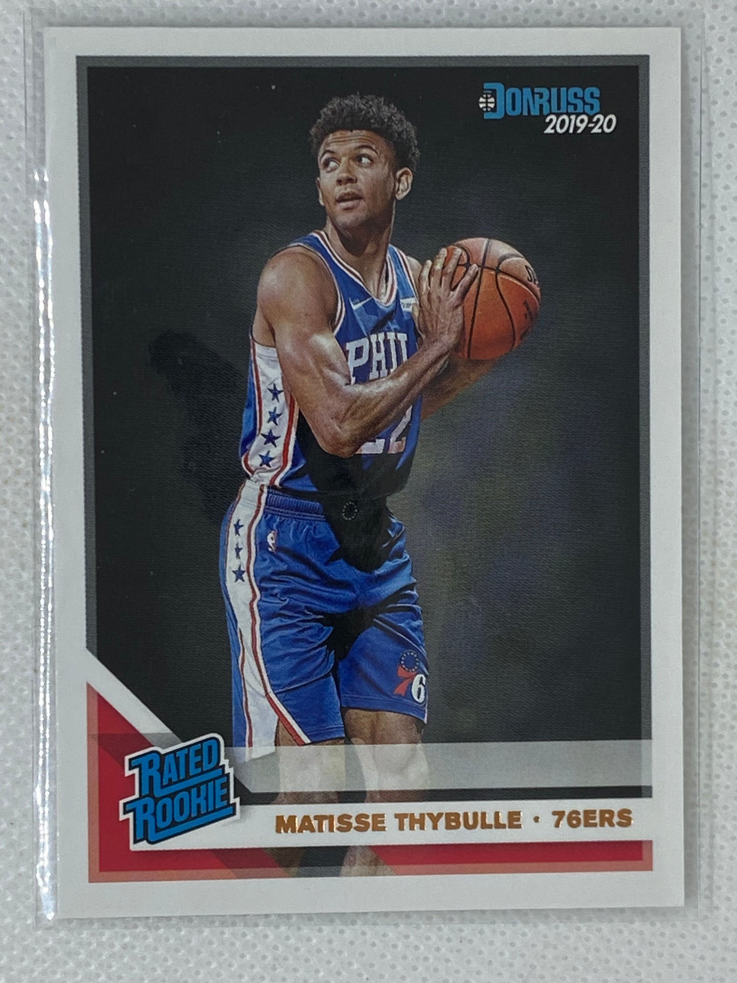 2019-20 Donruss Rated Rookie Base #219 Matisse Thybulle RC - Philadelphia 76ers